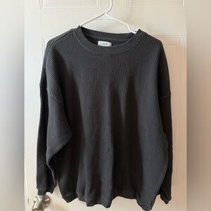 Aerie waffle crewneck